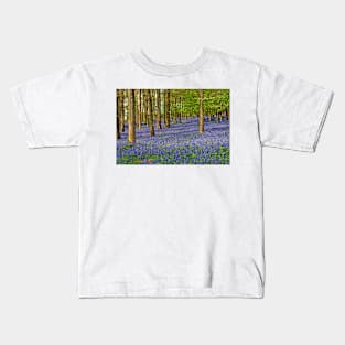 Bluebell Woods Greys Court Oxfordshire UK Kids T-Shirt